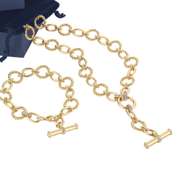 Links That Bind Vintage Gold Chain Necklace and Bracelet Set - Picture 13 of 13